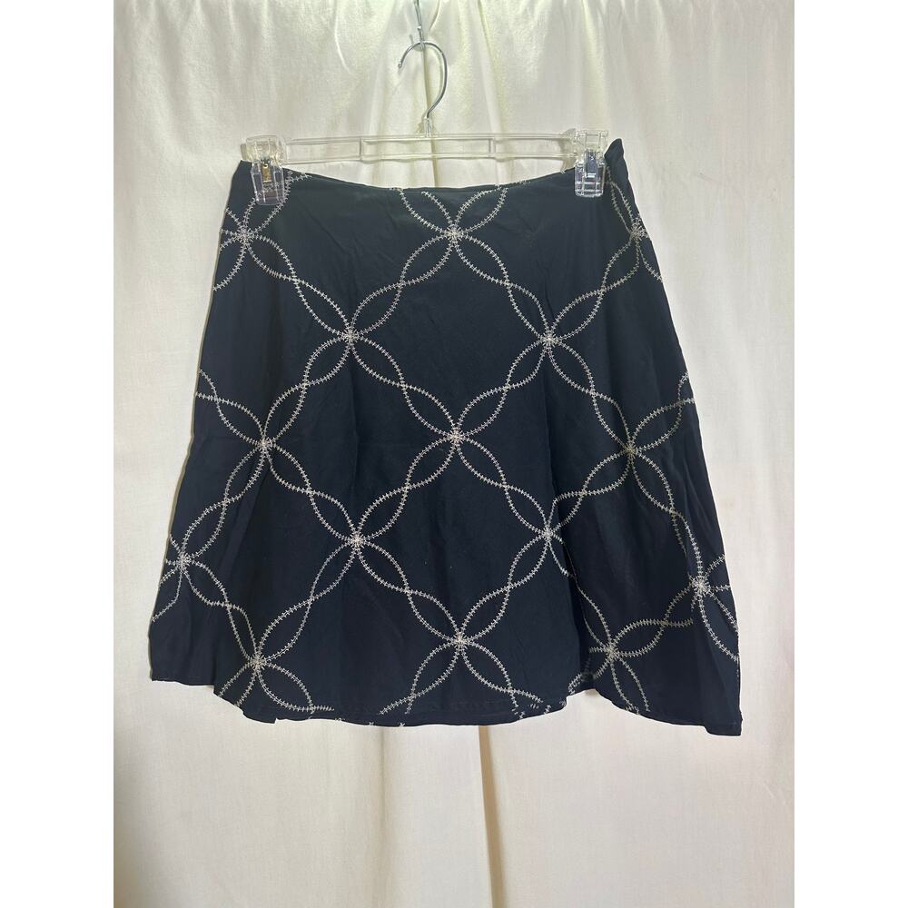 Y2K White Stitched 100% Cotton Mini Skirt | Josephine Chaus 8